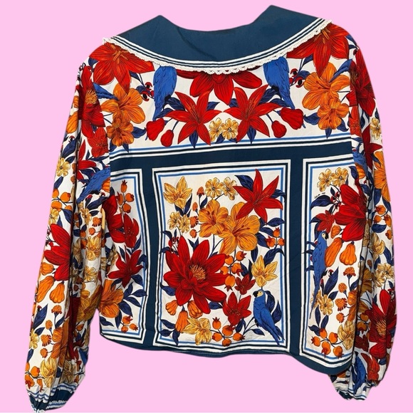 FARM Rio Florisbela Buttondown Collared Top - Picture 3 of 4